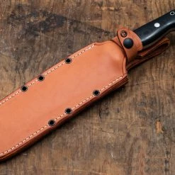 BARK RIVER KNIVES Bark River Bravo Crusader 3V Green Micarta - Orange Liners - Brass Pins (USA) 7 BARK RIVER KNIVES Bark River Bravo Crusader 3V Green Micarta - Orange Liners - Brass Pins (USA)