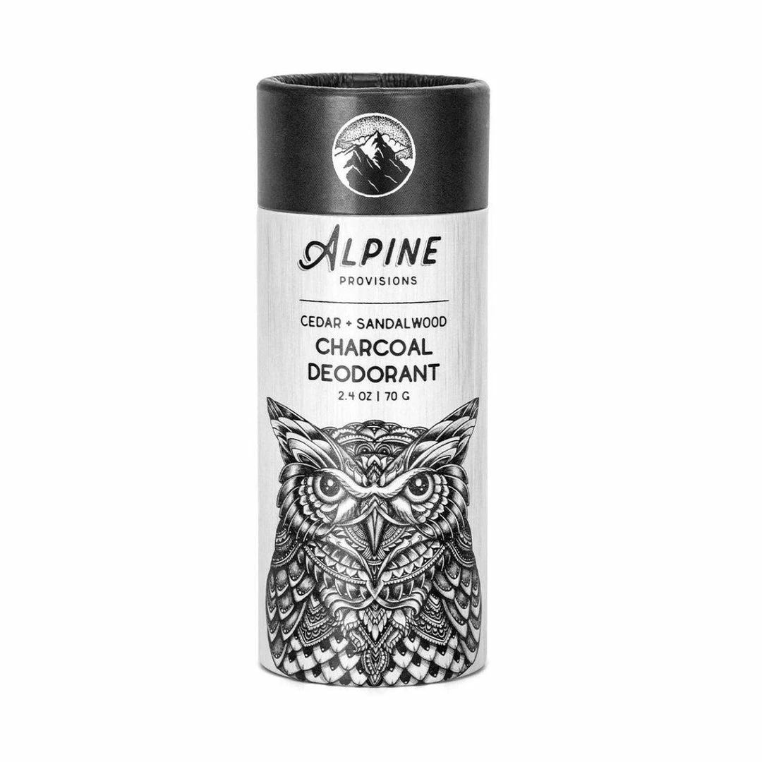 ALPINE PROVISIONS Alpine Charcoal Deodorant, Cedar + Sandal Wood 2.4 Oz 3 ALPINE PROVISIONS Alpine Charcoal Deodorant, Cedar + Sandal Wood 2.4 Oz