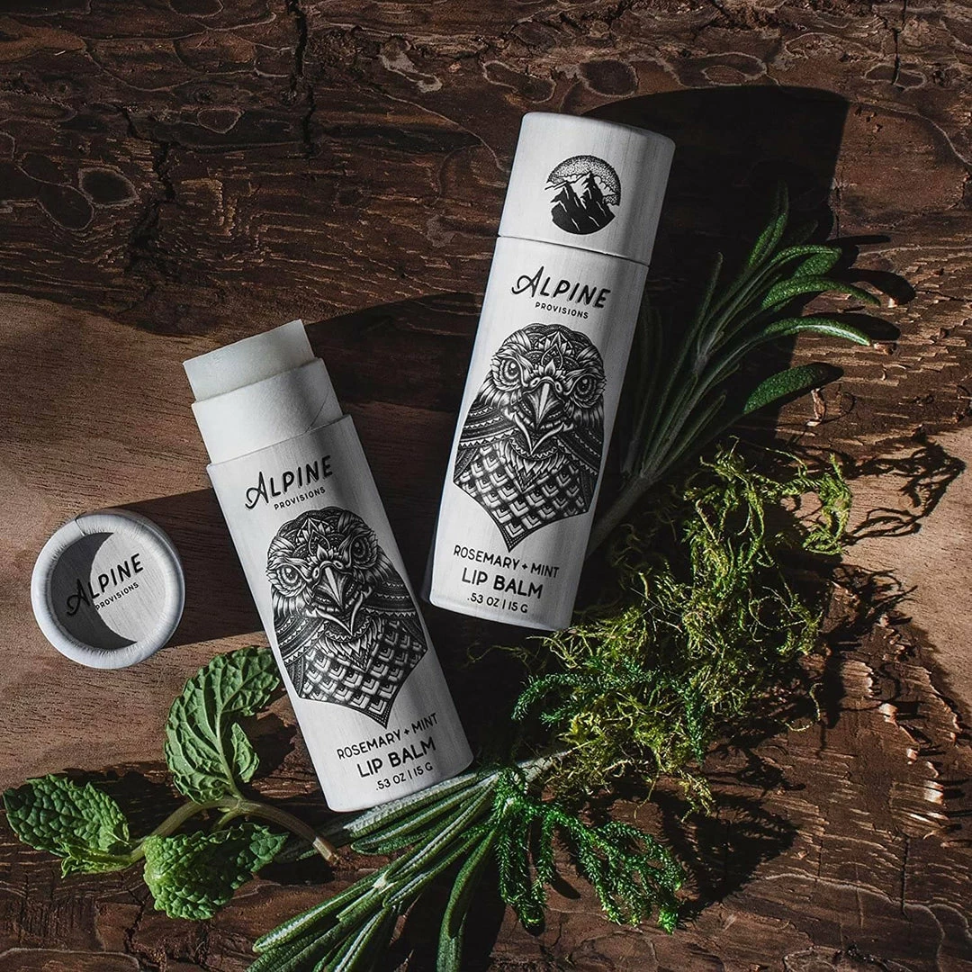 ALPINE PROVISIONS Soaps & Lotions Alpine Lip Balm - Rosemary + Mint 6 ALPINE PROVISIONS Soaps & Lotions Alpine Lip Balm - Rosemary + Mint