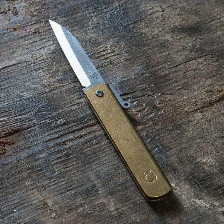 Andersson & Copra Urban Husky Friction Folder Knife Brass (2.9" Stonewash) 3 Andersson & Copra Urban Husky Friction Folder Knife Brass (2.9" Stonewash)