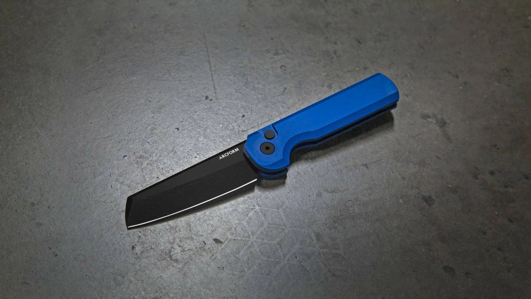 Arcform Blue ARC-071 Slimfoot Black Blade Auto Knife 3.1" 154CM (USA) 3 Arcform Blue ARC-071 Slimfoot Black Blade Auto Knife 3.1" 154CM (USA)