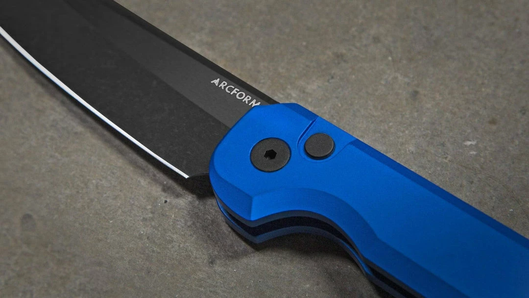 Arcform Blue ARC-071 Slimfoot Black Blade Auto Knife 3.1" 154CM (USA) 6 Arcform Blue ARC-071 Slimfoot Black Blade Auto Knife 3.1" 154CM (USA)