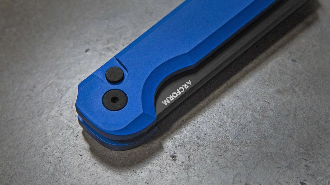Arcform Blue ARC-071 Slimfoot Black Blade Auto Knife 3.1" 154CM (USA) 7 Arcform Blue ARC-071 Slimfoot Black Blade Auto Knife 3.1" 154CM (USA)