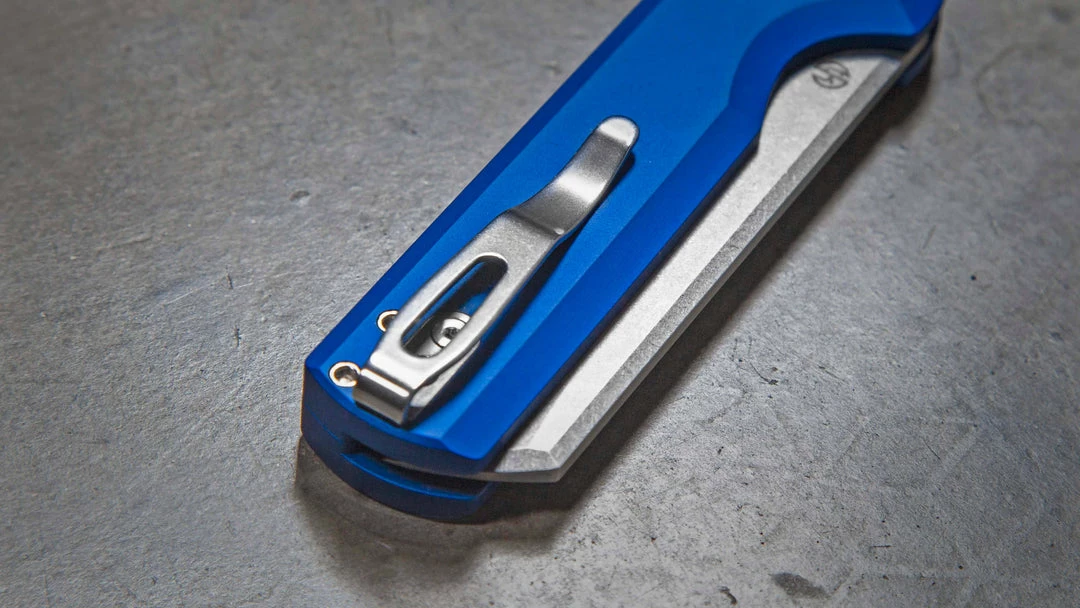 Arcform Blue Slimfoot ARC-061 Auto Knife Stonewash 3.1" 154CM (USA) 5 Arcform Blue Slimfoot ARC-061 Auto Knife Stonewash 3.1" 154CM (USA)