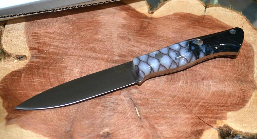 BARK RIVER KNIVES Bark River Aurora CPM 3V Knife W/ Nebula Dragon Scale (USA) 6 BARK RIVER KNIVES Bark River Aurora CPM 3V Knife W/ Nebula Dragon Scale (USA)