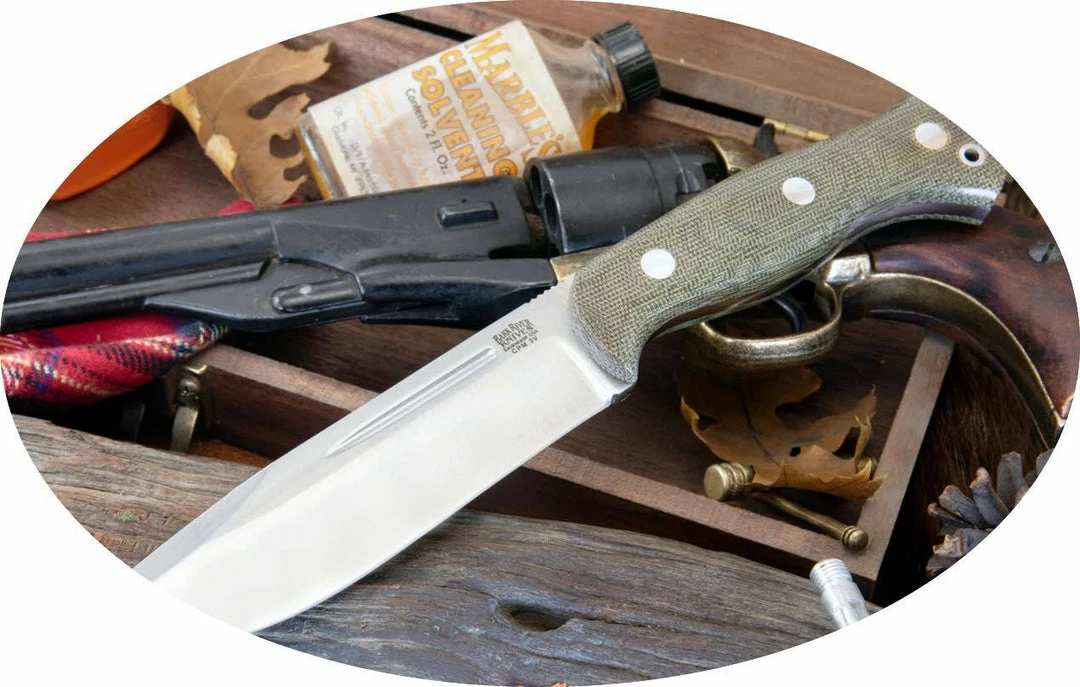 BARK RIVER KNIVES Bark River Cub Knife CPM 3V Green Canvas Micarta (USA) 3 BARK RIVER KNIVES Bark River Cub Knife CPM 3V Green Canvas Micarta (USA)