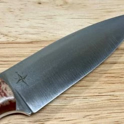 BARK RIVER KNIVES Bark River Mini-Aurora CPM 3V Knife Red & Natural #3 Elder Burl (USA) 14 BARK RIVER KNIVES Bark River Mini-Aurora CPM 3V Knife Red & Natural #3 Elder Burl (USA)