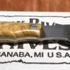 BARK RIVER KNIVES Bark River Mini Canadian CPM 3V Knife Natural Elder Burl #1 (USA)