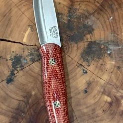 BARK RIVER KNIVES Bark River Ultralite Bushcrafter CPM 3V Firedog Micarta Black Liners Mosaic Pins