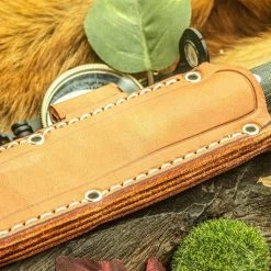 BARK RIVER KNIVES Bark River Ultralite Bushcrafter CPM 3V Natural Micarta - Black Liners - Mosaic Pins 7 BARK RIVER KNIVES Bark River Ultralite Bushcrafter CPM 3V Natural Micarta - Black Liners - Mosaic Pins