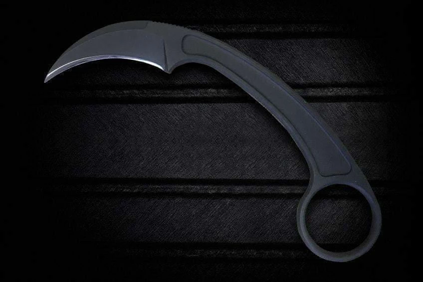 BASTINELLI CREATIONS All Knife Brands Bastinelli PiKa Fixed 1.65" Black Cerakote N690CO Hawkbill Blade 7 BASTINELLI CREATIONS All Knife Brands Bastinelli PiKa Fixed 1.65" Black Cerakote N690CO Hawkbill Blade