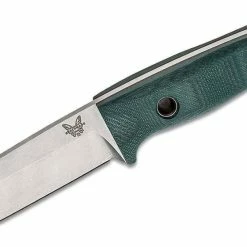 Benchmade 162 Bushcrafter Fixed 4.43" S30V Satin Blade, Green G10 (USA)