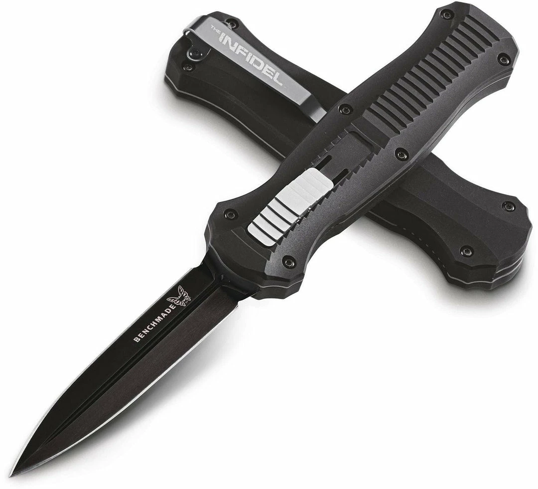 Benchmade 3300BK Infidel Dagger AUTO OTF Knife 3.95" D2 3 Benchmade 3300BK Infidel Dagger AUTO OTF Knife 3.95" D2