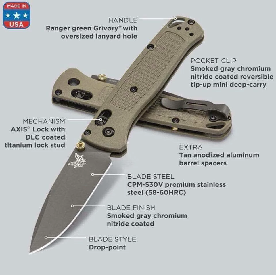 Benchmade 535 Bugout Knife (USA) 11 Benchmade 535 Bugout Knife (USA)