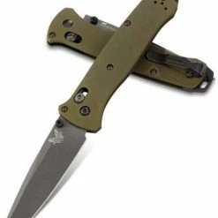 Benchmade 537GY-1 Bailout Knife Green Aluminum Knife 3.4" (USA)