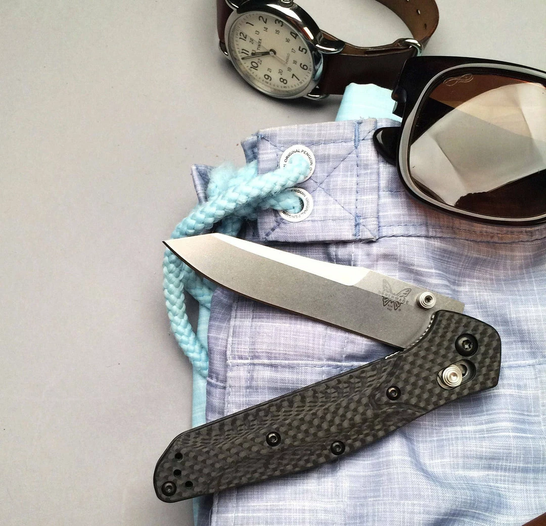 Benchmade 940-1 Osborne Folding Knife 3.4" S90V Carbon Fiber 7 Benchmade 940-1 Osborne Folding Knife 3.4" S90V Carbon Fiber