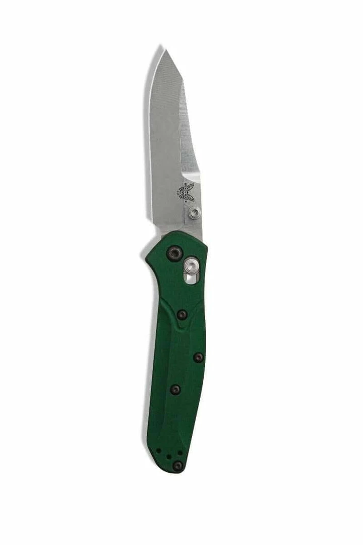 Benchmade 945 Mini Osborne Knife Plain / Reverse Tanto / Green (USA) 4 Benchmade 945 Mini Osborne Knife Plain / Reverse Tanto / Green (USA)