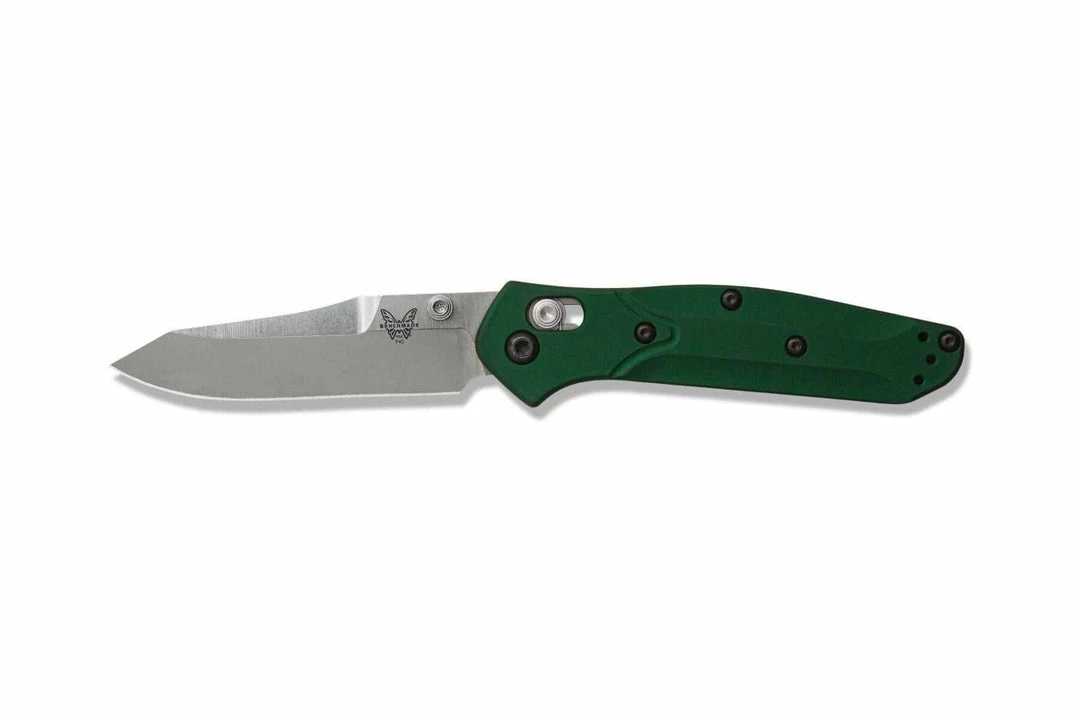Benchmade 945 Mini Osborne Knife Plain / Reverse Tanto / Green (USA) 5 Benchmade 945 Mini Osborne Knife Plain / Reverse Tanto / Green (USA)