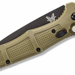 Benchmade Claymore Auto Folding Knife 9070SBK-1 CPM-D2 Ranger Green Grivory Handles 8 Benchmade Claymore Auto Folding Knife 9070SBK-1 CPM-D2 Ranger Green Grivory Handles