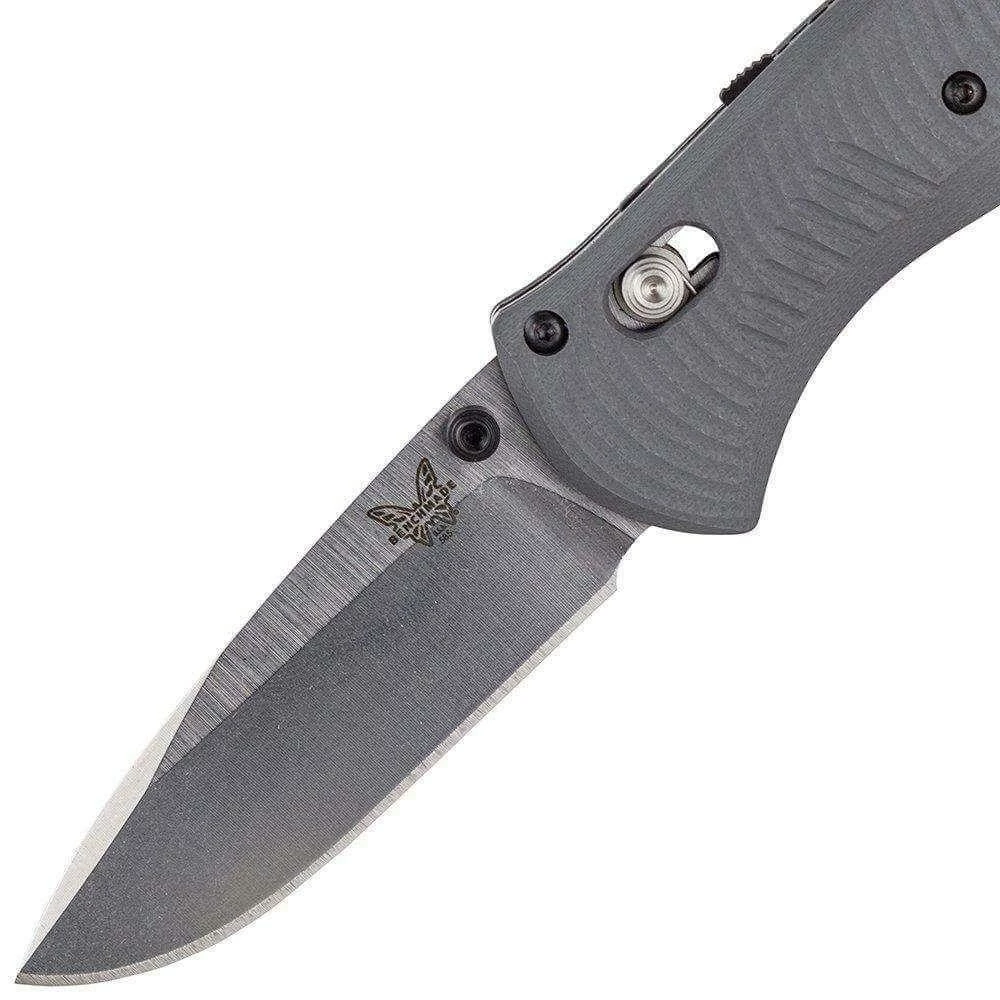 Benchmade Mini Barrage Knife Gray G-10 585-2 5 Benchmade Mini Barrage Knife Gray G-10 585-2