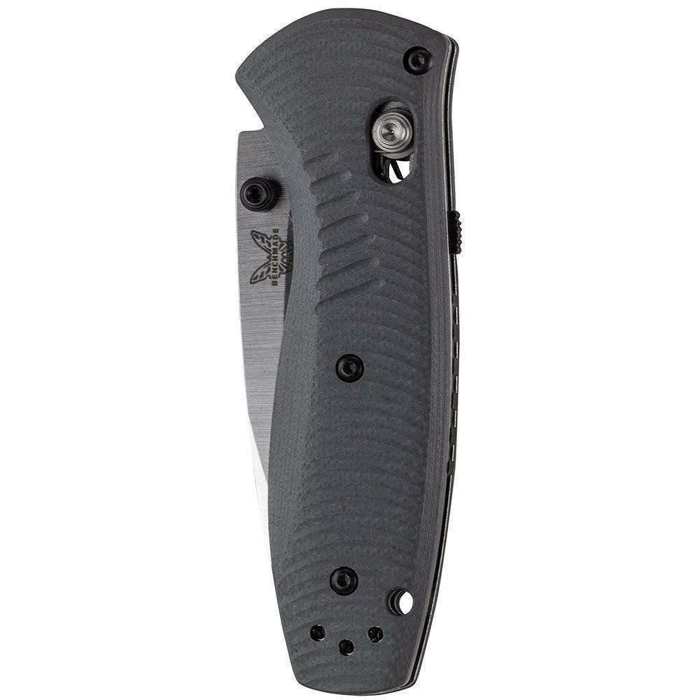 Benchmade Mini Barrage Knife Gray G-10 585-2 6 Benchmade Mini Barrage Knife Gray G-10 585-2