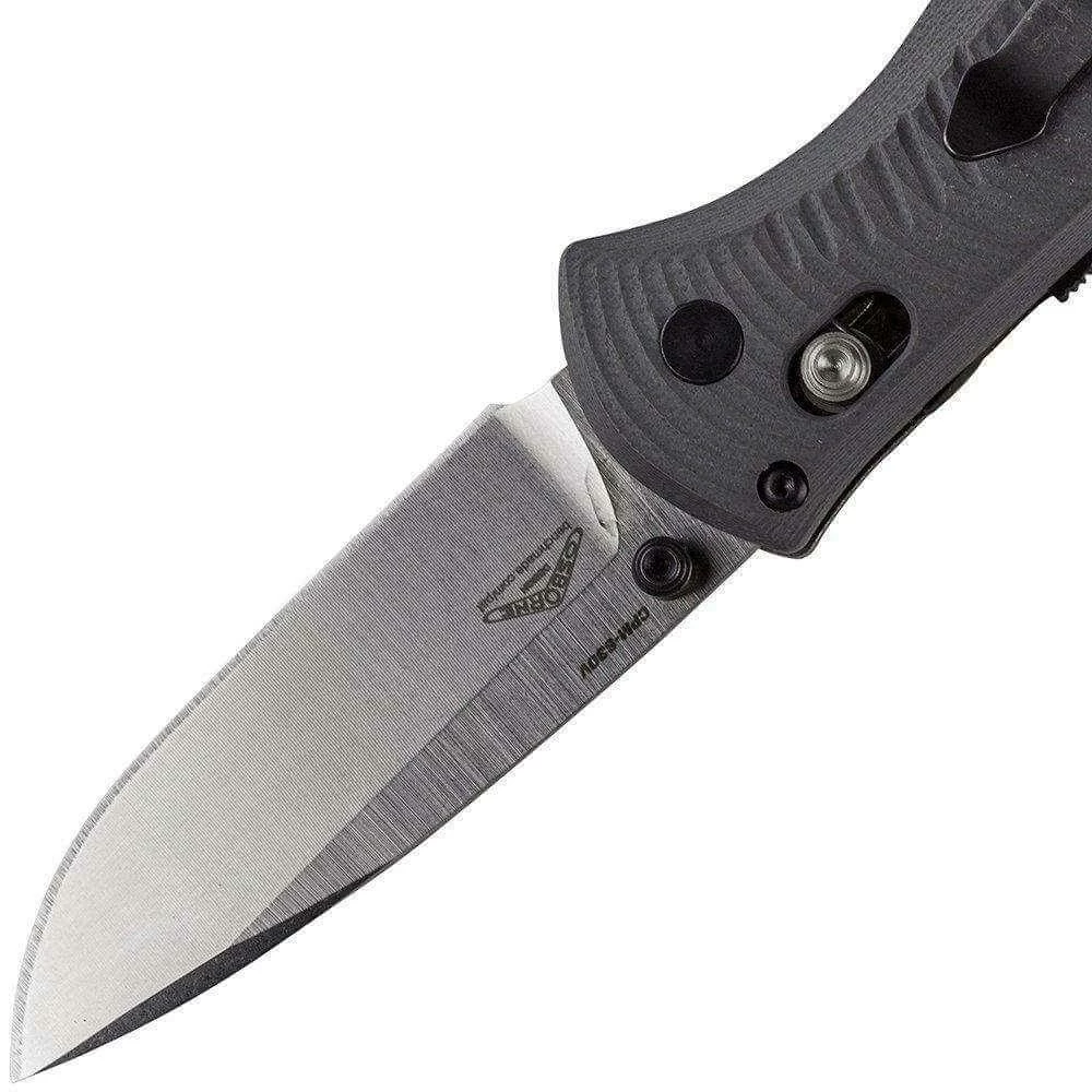 Benchmade Mini Barrage Knife Gray G-10 585-2 7 Benchmade Mini Barrage Knife Gray G-10 585-2