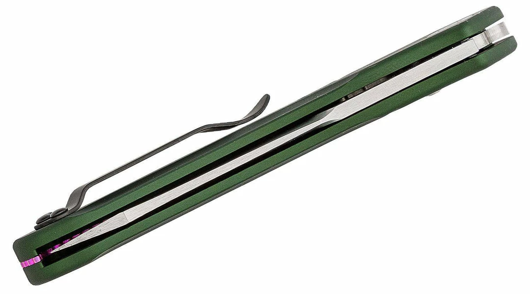 Benchmade Osborne 9400 Auto Knife Green Aluminum (3.4" Satin) 7 Benchmade Osborne 9400 Auto Knife Green Aluminum (3.4" Satin)