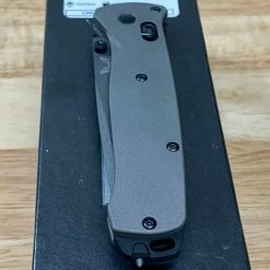 Benchmade Semi-Custom Bailout Knife Titanium Handles (3.4" Gray) 16 Benchmade Semi-Custom Bailout Knife Titanium Handles (3.4