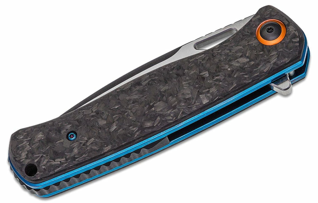 Boker 01BO319 Nebula Flipper Knife 3.62" D2 Carbon Fiber 4 Boker 01BO319 Nebula Flipper Knife 3.62" D2 Carbon Fiber