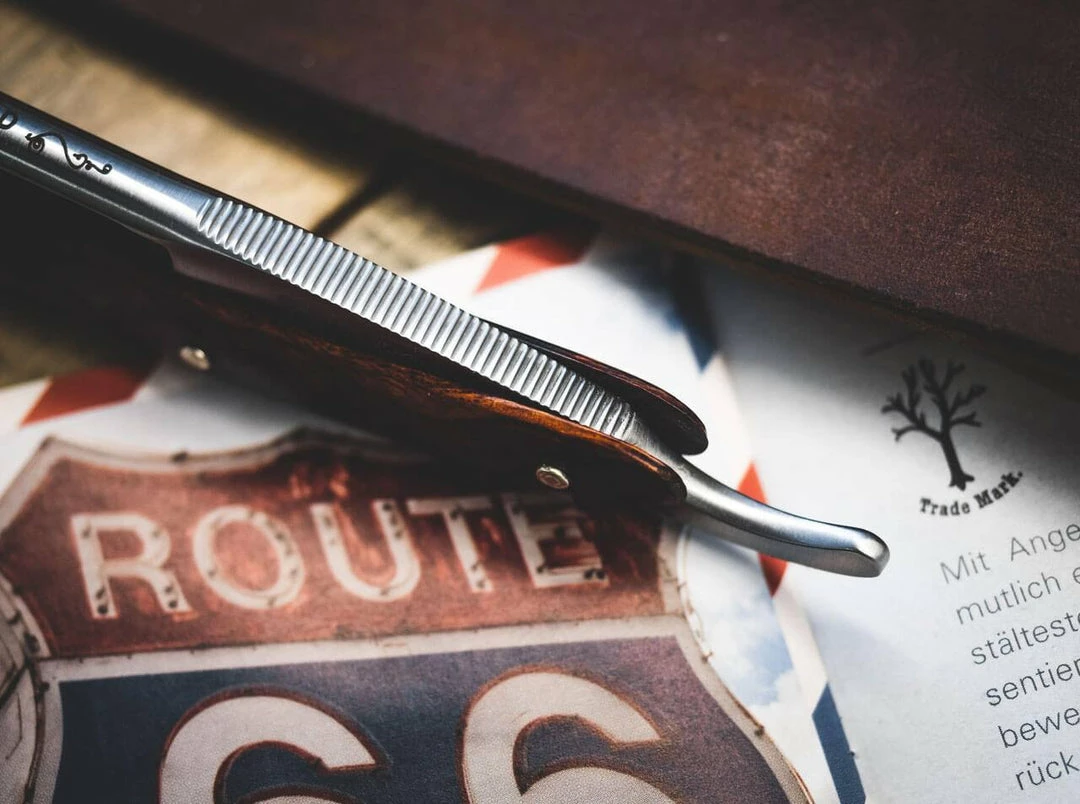 Boker 140225 Angel Delgadillo Route 66 Straight Razor 6 Boker 140225 Angel Delgadillo Route 66 Straight Razor