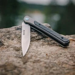 BUCK KNIVES Buck Cavalier Ball Bearing Flipper Knife 3.6" Stonewashed 0264GYS 21 BUCK KNIVES Buck Cavalier Ball Bearing Flipper Knife 3.6