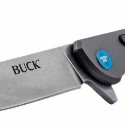 BUCK KNIVES Buck Cavalier Ball Bearing Flipper Knife 3.6" Stonewashed 0264GYS 16 BUCK KNIVES Buck Cavalier Ball Bearing Flipper Knife 3.6