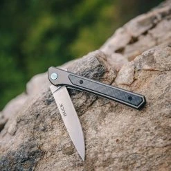 BUCK KNIVES Buck Cavalier Ball Bearing Flipper Knife 3.6" Stonewashed 0264GYS 20 BUCK KNIVES Buck Cavalier Ball Bearing Flipper Knife 3.6