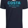 Costa Sunglasses Costa Topwater Short Sleeve T Shirt (Navy)