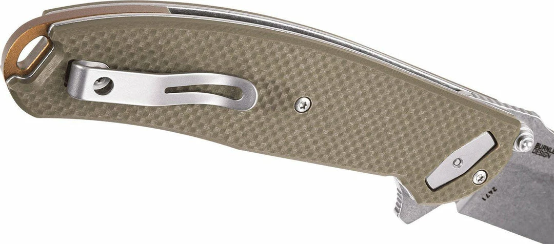 CRKT 2471 Butte Deadbolt Lock Assisted Flipper Knife 3.36" D2 Stonewashed G10 CRKT Knives 7 CRKT 2471 Butte Deadbolt Lock Assisted Flipper Knife 3.36" D2 Stonewashed G10 CRKT Knives