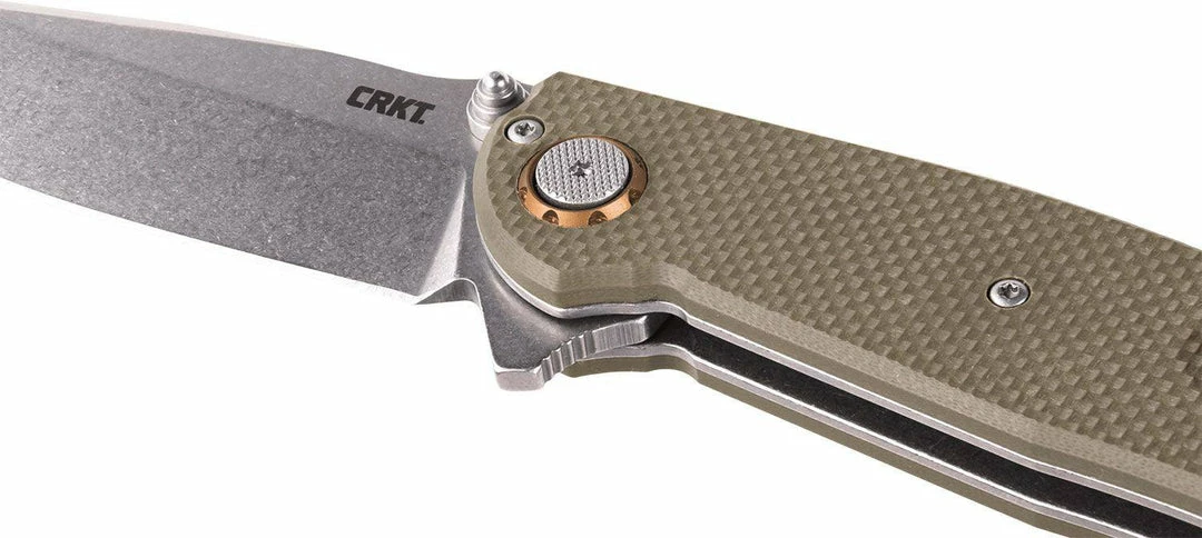 CRKT 2471 Butte Deadbolt Lock Assisted Flipper Knife 3.36" D2 Stonewashed G10 CRKT Knives 8 CRKT 2471 Butte Deadbolt Lock Assisted Flipper Knife 3.36" D2 Stonewashed G10 CRKT Knives