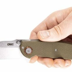 CRKT 2471 Butte Deadbolt Lock Assisted Flipper Knife 3.36" D2 Stonewashed G10 CRKT Knives 15 CRKT 2471 Butte Deadbolt Lock Assisted Flipper Knife 3.36