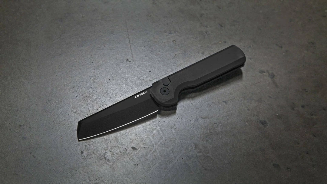 Darcform Slimfoot Auto Black Alum 3.1" 154CM Black Bade (USA) Arcform Knives 9 Darcform Slimfoot Auto Black Alum 3.1" 154CM Black Bade (USA) Arcform Knives
