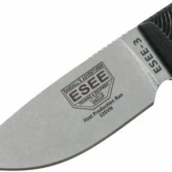 All Knife Brands ESEE 3 3PM35V-001 Stonewashed S35VN 3D Black G10 (USA)
