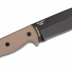 All Knife Brands ESEE 5 Partially Serrated Edge, Tan Micarta Handles, Black Sheath ESEE-5S-E