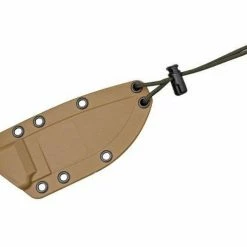 ESEE Knives 3P Plain Edge, Coyote Brown Sheath, Clip Plate (USA)