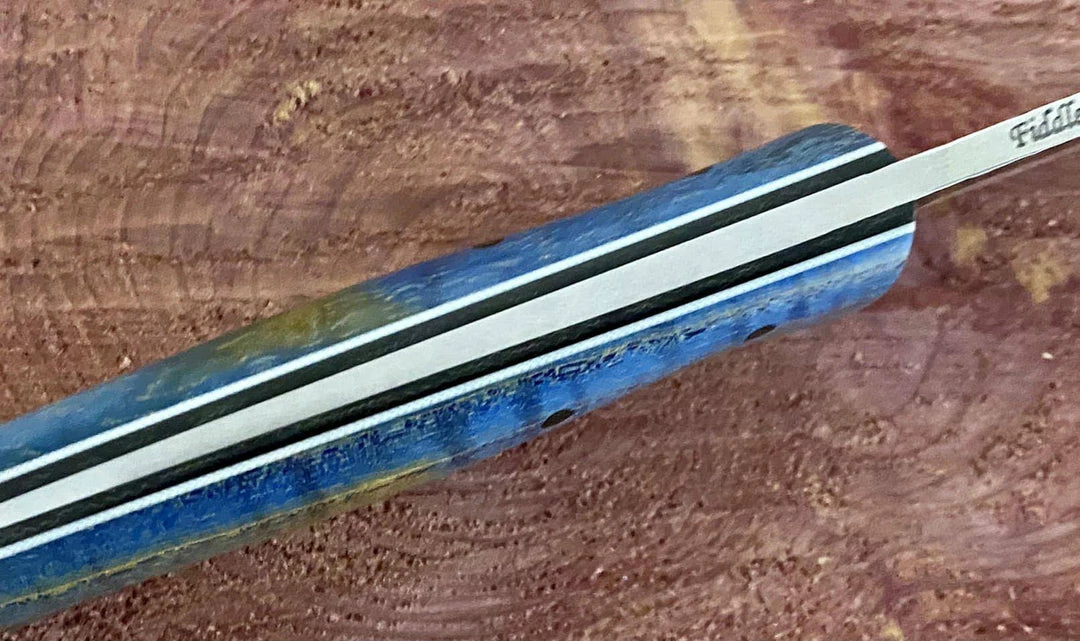 Fiddleback Forge Camp Muk Knife W/ Curly Ash Handles 8 Fiddleback Forge Camp Muk Knife W/ Curly Ash Handles