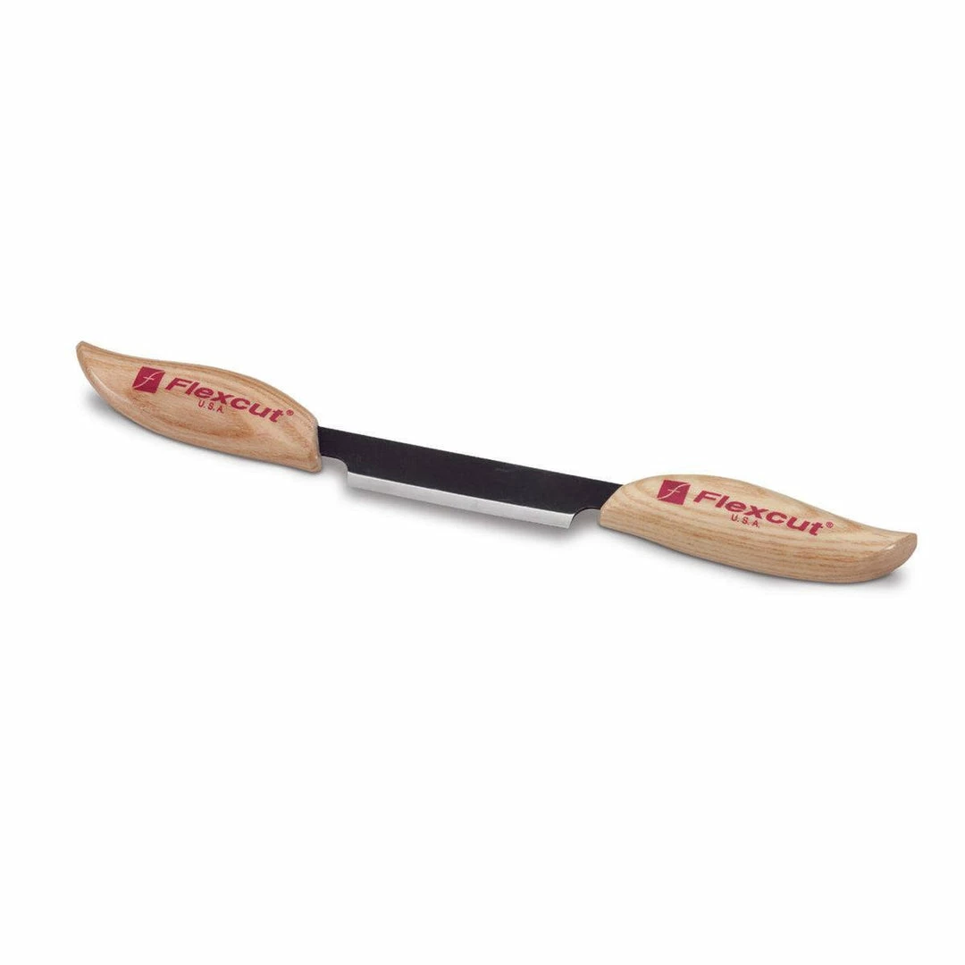 Flexcut KN25 3" Draw Knife With Leather Sheath (USA) 3 Flexcut KN25 3" Draw Knife With Leather Sheath (USA)