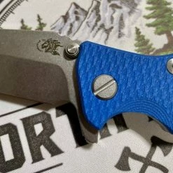 RICK HINDERER Hinderer Eklipse Harpoon Spanto Battle Blue Knife Stonewash G10 12 RICK HINDERER Hinderer Eklipse Harpoon Spanto Battle Blue Knife Stonewash G10
