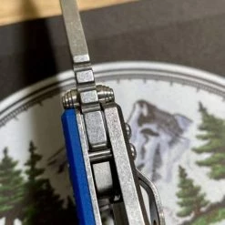 RICK HINDERER Hinderer Eklipse Harpoon Spanto Battle Blue Knife Stonewash G10 13 RICK HINDERER Hinderer Eklipse Harpoon Spanto Battle Blue Knife Stonewash G10