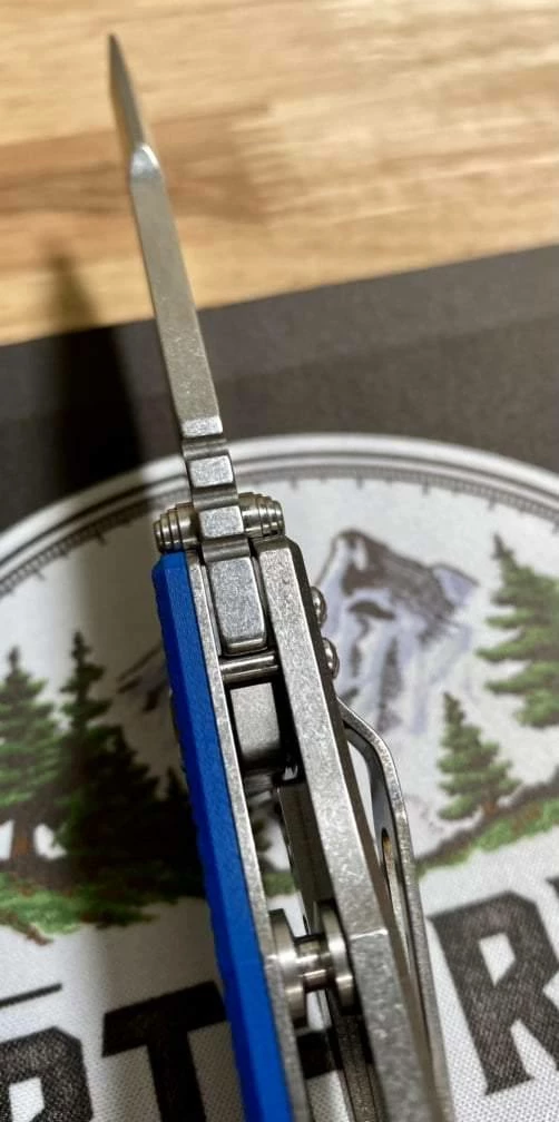 RICK HINDERER Hinderer Eklipse Harpoon Spanto Battle Blue Knife Stonewash G10 6 RICK HINDERER Hinderer Eklipse Harpoon Spanto Battle Blue Knife Stonewash G10