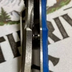 RICK HINDERER Hinderer Eklipse Harpoon Spanto Battle Blue Knife Stonewash G10 16 RICK HINDERER Hinderer Eklipse Harpoon Spanto Battle Blue Knife Stonewash G10