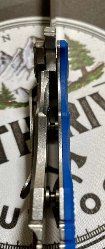 RICK HINDERER Hinderer Eklipse Harpoon Spanto Battle Blue Knife Stonewash G10 9 RICK HINDERER Hinderer Eklipse Harpoon Spanto Battle Blue Knife Stonewash G10