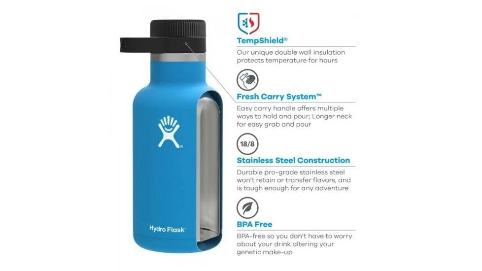 Hydro Flask Beer Growler - Stainless Steel - 64 Oz, Stone Water Filtration 5 Hydro Flask Beer Growler - Stainless Steel - 64 Oz, Stone Water Filtration