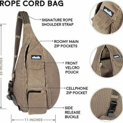 Kavu Gear KAVU Rope Cord Bag Sling Crossbody Corduroy Backpack 11 Kavu Gear KAVU Rope Cord Bag Sling Crossbody Corduroy Backpack